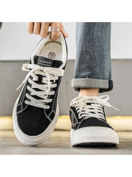 Men's & Women's Low-Top Sneakers - Slip-Resistant PU/Cushioned TPU Sole, Breathable Black & White Minimalist Round-Toe Casual Shoes with Arch Support, All-Season Versatile Casual Attire (Unisex) - Slip-Resistant TPU Outsole, Low-Top Design for Men & Women, Comfortable Arch Support, Stylish Black & White Colorway, Ideal for Daily & Semi-Formal Occasions - Sneakers for Men & Women, Sneakers for Men High Quality, Shoes  White Sneakers for Men, Mens Shoes Sneaker,