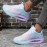 [Cute Lightweight Running Shoes] Lightweight Breathable Women's Running Shoes | Comfortable Low-Top Sneakers with Soft EVA Soles, Stylish Non-Slip Design, Perfect for Casual Wear, Available in Gradient Styles in Pink to White And Purple to Blue