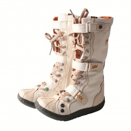 TMA EYES Women's Plush-Lined Winter Boots - Hand-Stitched Burgundy Ski Hiking Shoes with Side Zipper, Anti-Slip TPR Sole & Warm Lining for Snow, Urban Fashion & Outdoor Adventures, Snow Boots, Adventure Footwear, Scalloped Toe Design