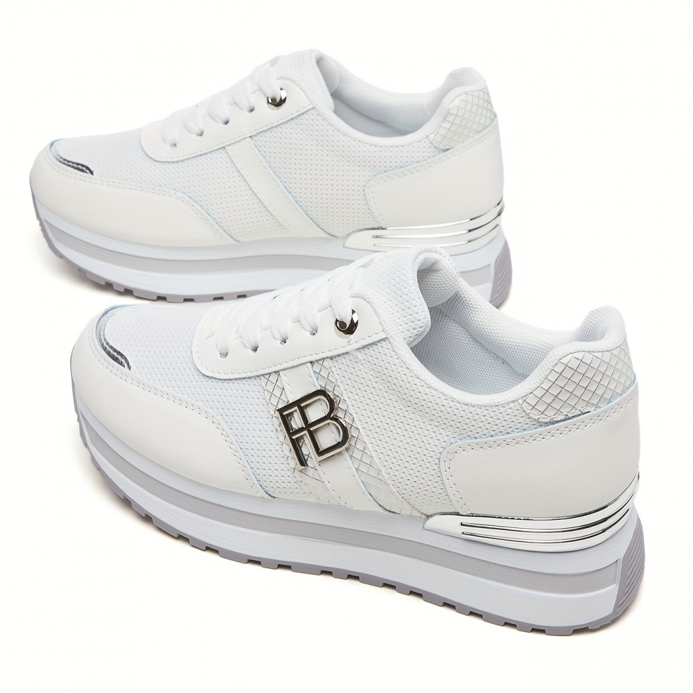 [Breathable Running Shoes] Lightweight Breathable Women's Running Shoes | Mesh Sneakers with Thick Cushioned Sole - All-Season Non-Slip PVC Outsole & Comfortable Fabric Lining for Casual & Athletic Wear