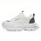 Men's Sneakers - White/Green Accents, Breathable Running Shoes with Thick Cushioned Sole, PU/Rubber Outsole for Gym, Jogging, Everyday - Low-Top Design for Secure fit & All-Day Comfort, Gym Footwear, Geometric Pattern, Supportive Insole, Lightweight Sneakers, Fitness Enthusiasts