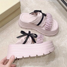 [Super High Heel Slippers] High Heel Rubber Slippers | Super High Heels (Greater than 8cm) Platform Sole PU