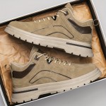 Men's Large Size Heavy-Duty Work Boots - Upper & Cushioned PVC Sole, All-Terrain Traction Tread, Low-Top Outdoor Hiking & Work Shoes for Construction, Gardening, Farming - All-Season Comfort & Support, Lace-Up Design with Arch Support & Cushioned Insole, Durable & Versatile for Casual Attire (Available in Wide Widths), Boots for Men